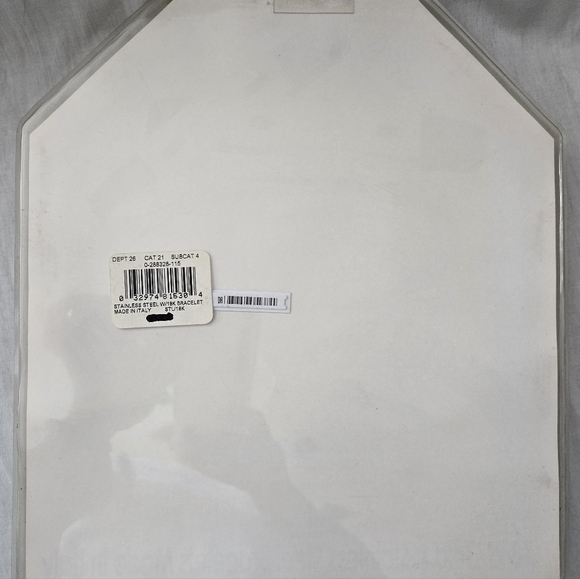 18KT GOLD & STAINLESS-STEEL BLACK BRACELET WITH BAG - Picture 4 of 8